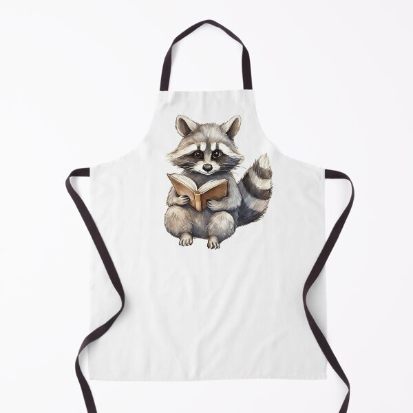 Item preview, Cozy Bookworm Raccoon Watercolor - Cute Reading Trash Panda Art designed and sold by naughty-raccoon.