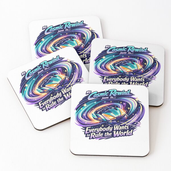 Item preview, My Cosmic Rewind Jam Is… Everybody Wants to Rule the World (v2) designed and sold by Theme Snark.