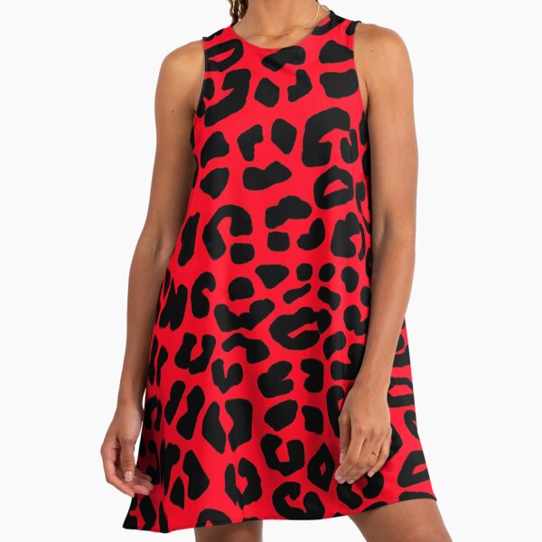 Sassy Red and Black Leopard Print Pattern Design" A-Line Dress for Sale by bexilla | Redbubble Sassy Red and Black Leopard Print Pattern Design" A-Line Dress for Sale by bexilla | Redbubble