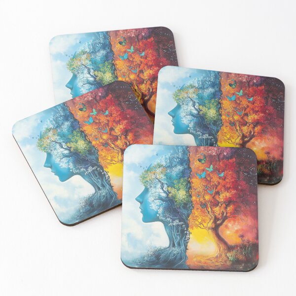 Item preview, Creativity vs Logic – Abstract Tree of Imagination and Reason designed and sold by WordPlayStudio.