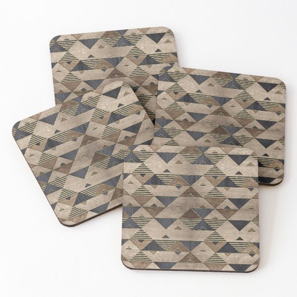 Item preview, Geometric Wooden texture pattern  designed and sold by Nartissima.