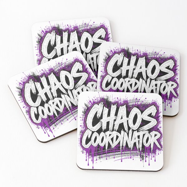 Item preview, Bold Design Words CHAOS COORDINATOR Graffiti Style Energetic designed and sold by ART ATTACK ZONE.