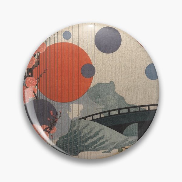 Item preview, Abstract Ukiyo-e Art | Japanese Woodblock Rain Blossoms Minimalist Washi Texture Print designed and sold by Vandy Fullam.
