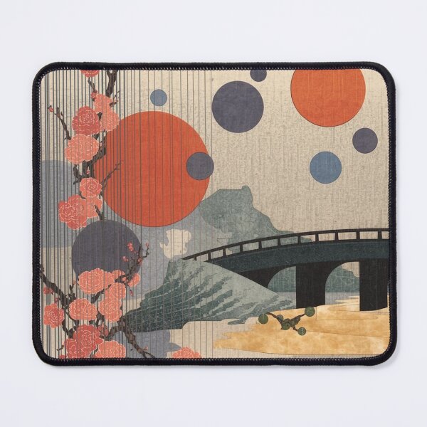 Item preview, Abstract Ukiyo-e Art | Japanese Woodblock Rain Blossoms Minimalist Washi Texture Print designed and sold by Vandy Fullam.
