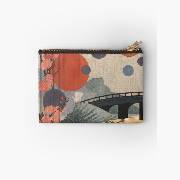 Item preview, Abstract Ukiyo-e Art | Japanese Woodblock Rain Blossoms Minimalist Washi Texture Print designed and sold by Vandy Fullam.