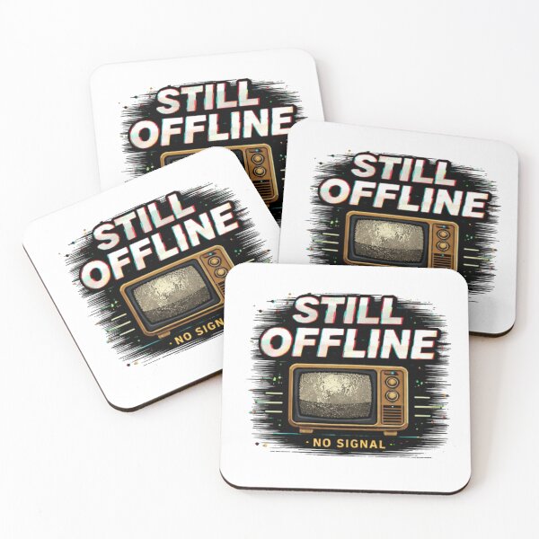 Item preview, Still Offline – Retro TV Nostalgia Graphic Tee designed and sold by HubCreates.