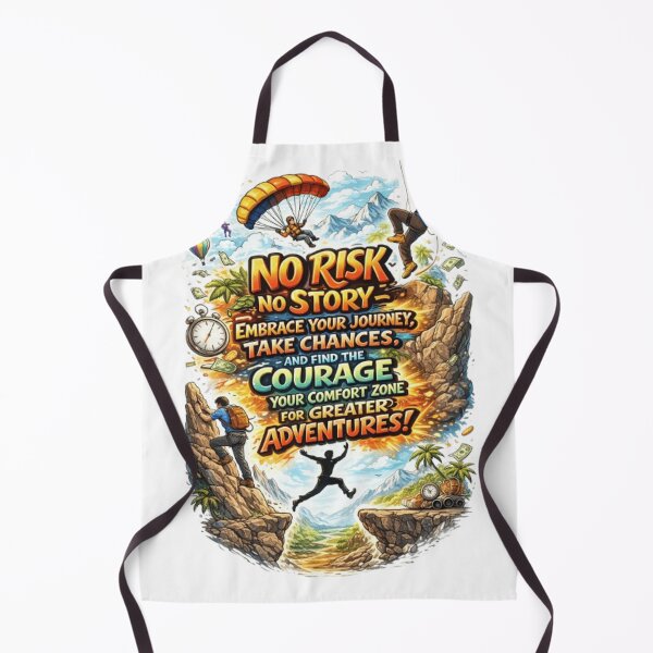 Item preview, No Risk No Story – Motivational Adventure Quote Typography Design designed and sold by GloboStyle Design .