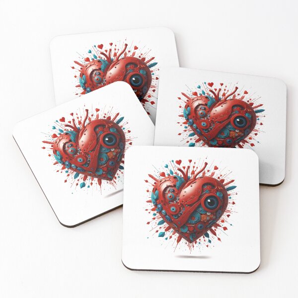 Item preview, Valentine Robot Heart designed and sold by Digiheart.