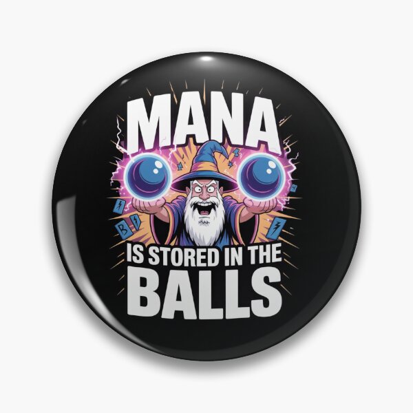 Item preview,  Mana is Stored in The Balls Magician Sorcerer Witcher Wizard T-Shirt designed and sold by Martysstore.