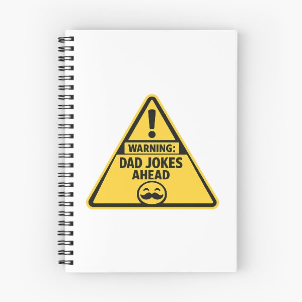 Aperçu de l'œuvre Warning Dad Jokes Ahead T-Shirt – Funny Father Tee créée et vendue par InkForge Studio.