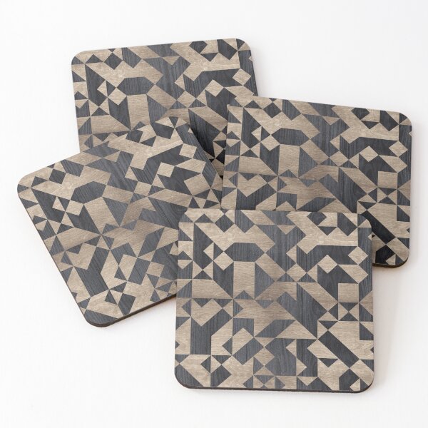 Item preview, Geometric Wooden texture pattern  designed and sold by Nartissima.