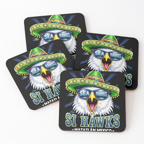Item preview, Si Hawks Mazatlan Mexico Sombrero Eagle - Seattle Football Vacation Parody designed and sold by Patchina.
