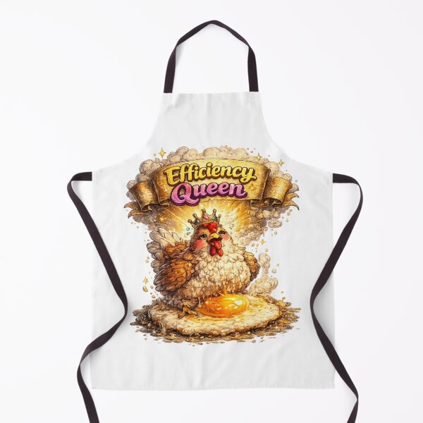 Item preview, Efficiency Queen – Chicken Laying a Fried Egg designed and sold by StrayaDesign.