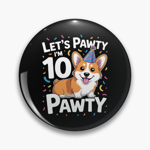 Item preview, 10 Years Old Corgi Dog Lover 10th Birthday Party Outfit Kid designed and sold by MarkLeedsArt.