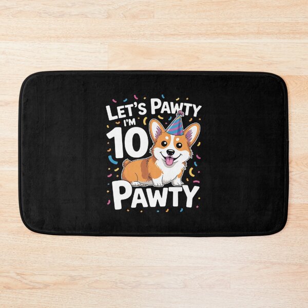 Item preview, 10 Years Old Corgi Dog Lover 10th Birthday Party Outfit Kid designed and sold by MarkLeedsArt.