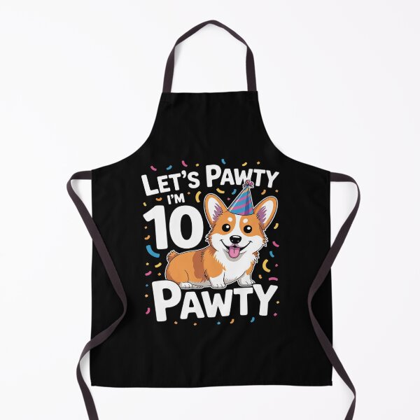 Item preview, 10 Years Old Corgi Dog Lover 10th Birthday Party Outfit Kid designed and sold by MarkLeedsArt.