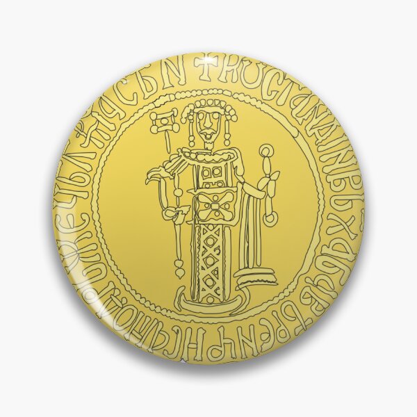 Item preview, Constantine Tikh Asen Medieval Bulgarian Badge | Bulgaria Historical Coins designed and sold by Based History.
