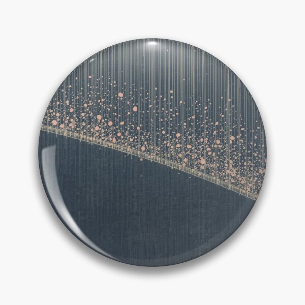 Item preview, Abstract Ukiyo-e Rain Bridge Art | Japanese Ink Stain Blossoms Negative Space Minimalist Print designed and sold by Vandy Fullam.