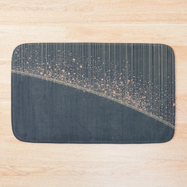 Item preview, Abstract Ukiyo-e Rain Bridge Art | Japanese Ink Stain Blossoms Negative Space Minimalist Print designed and sold by Vandy Fullam.
