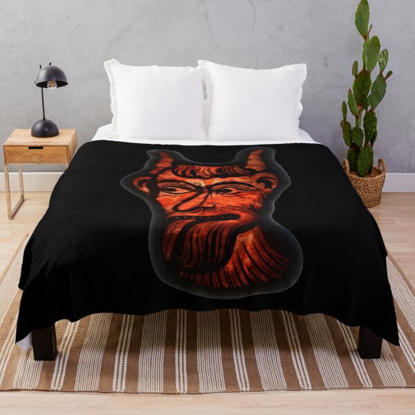 Aperçu de l'œuvre Tête du diable | Visage du diable | Cornes du diable - Cadeau satanique créée et vendue par Carl's Clothing.