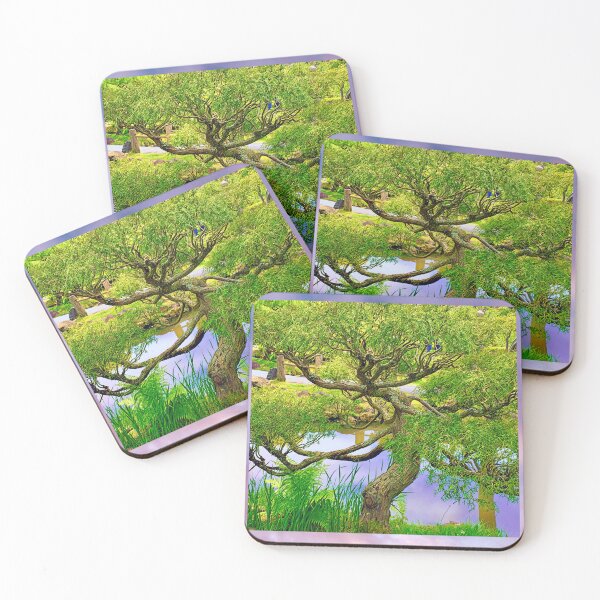 Item preview, Japanese Garden Tree and Pond designed and sold by oh-bi-me.