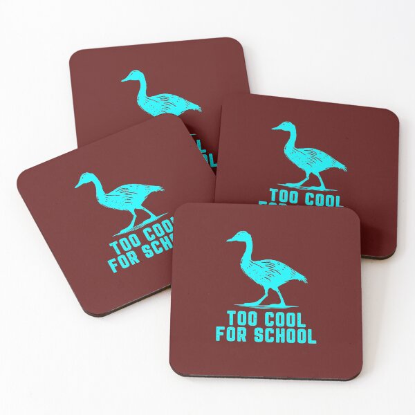 Item preview, Bright blue Too cool for school goose designed and sold by lucyinspace.