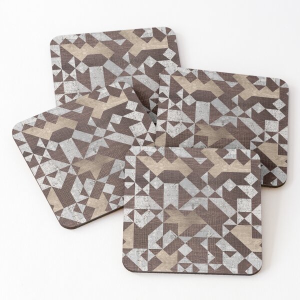 Item preview, Geometric Wooden texture pattern  designed and sold by Nartissima.