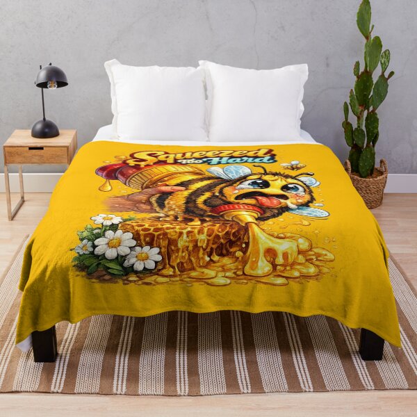 Item preview, Squeezed Too Hard – Cute & Wrong Bee Honey Art designed and sold by StrayaDesign.