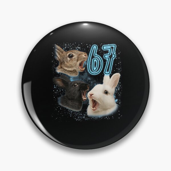 Item preview, Rabbit Lover 67 Meme Bunny Howling at The Moon Sarcastic designed and sold by MerchDeviant.