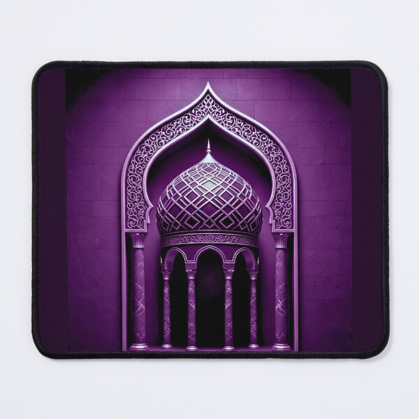 Item preview, Jewel Tone Islamic Dome: Modern 3D Architectural Neon Illustration (V.2) designed and sold by D-Islamic.