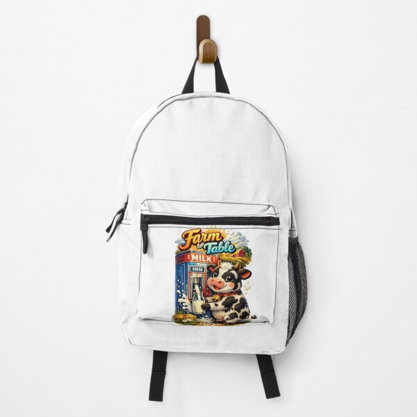 Item preview, Farm to Table – Cute Cow Milk Vending Machine Illustration designed and sold by StrayaDesign.