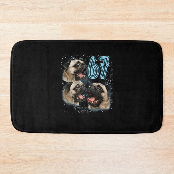 Item preview, Pug 67 Meme Pug Lover Dog Mom Howling at The Moon Sarcasm designed and sold by MerchDeviant.