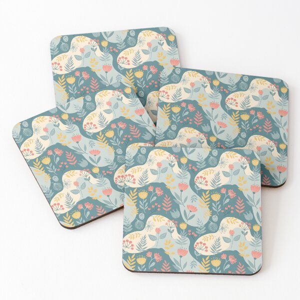 Item preview, Playful Wildflower Garden: Soft Pastel Folk Illustration designed and sold by VelloomStore.