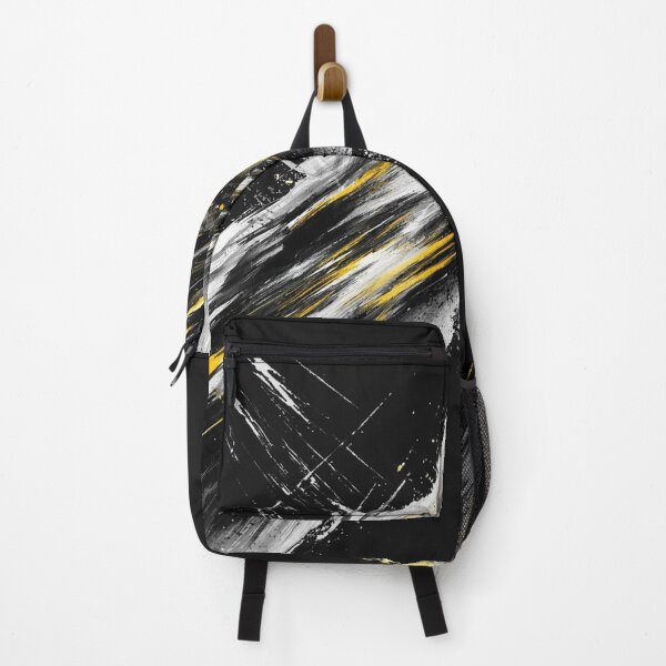 Item preview, Abstract Black Yellow Splash Art T-Shirt | Modern Street Style designed and sold by KDesignCrafts.