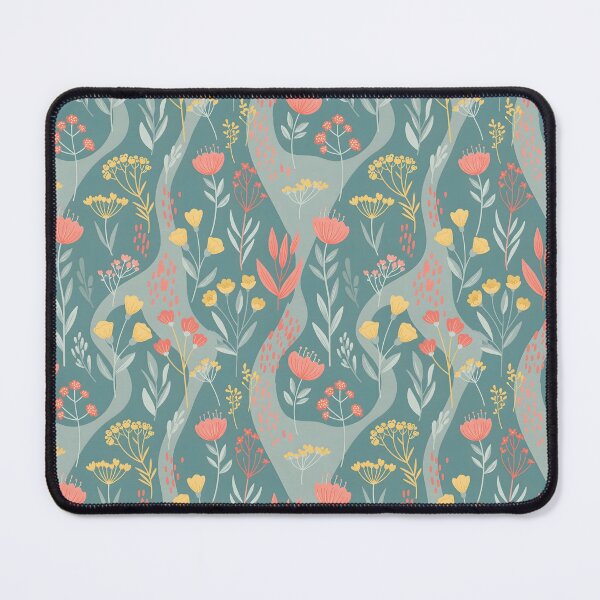 Item preview, Folk Art Herbs & Flowers – Hand-Painted Organic Seamless Pattern designed and sold by VelloomStore.