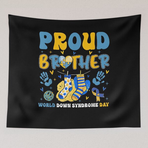 Item preview, Retro Proud Brother World Down Syndrome Day Boy Men Kid designed and sold by MerchDeviant.