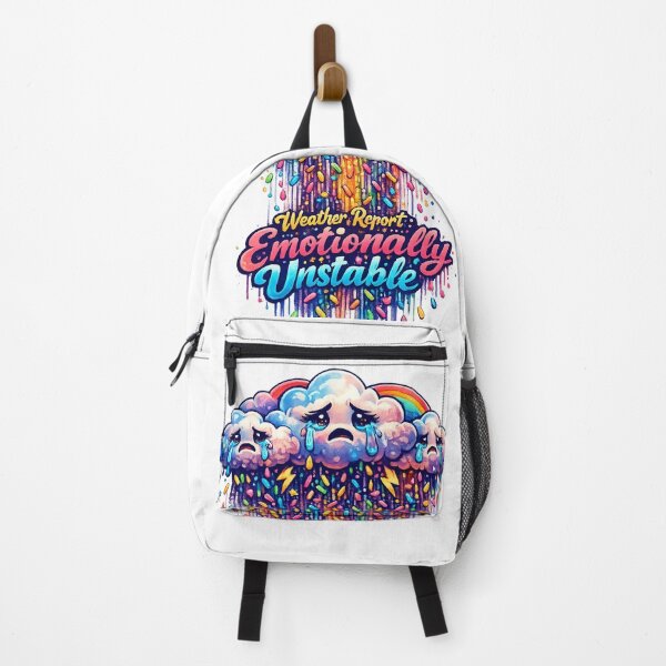 Item preview, Emotionally Unstable – Crying Clouds with Rainbow Sprinkles designed and sold by StrayaDesign.