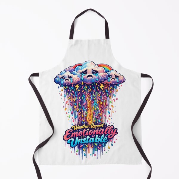 Item preview, Emotionally Unstable – Crying Clouds with Rainbow Sprinkles designed and sold by StrayaDesign.