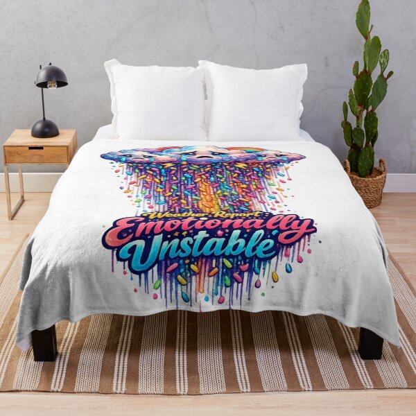 Item preview, Emotionally Unstable – Crying Clouds with Rainbow Sprinkles designed and sold by StrayaDesign.