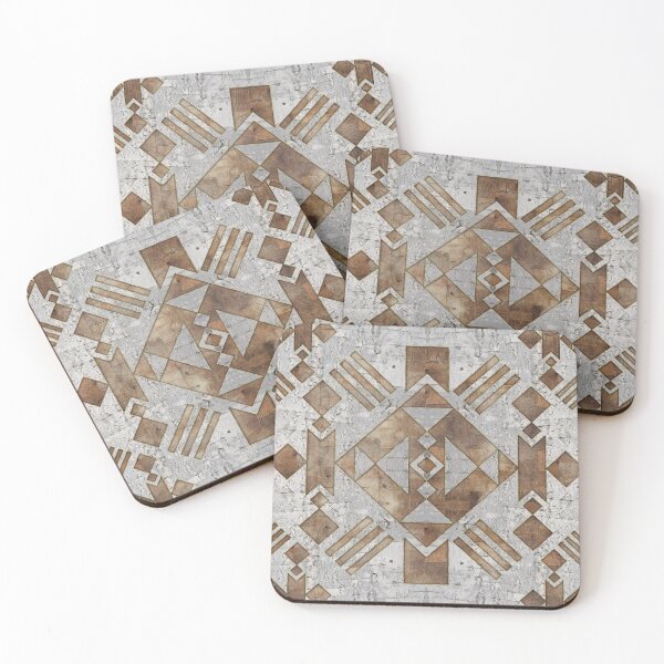Item preview, Geometric Wooden texture pattern  designed and sold by Nartissima.
