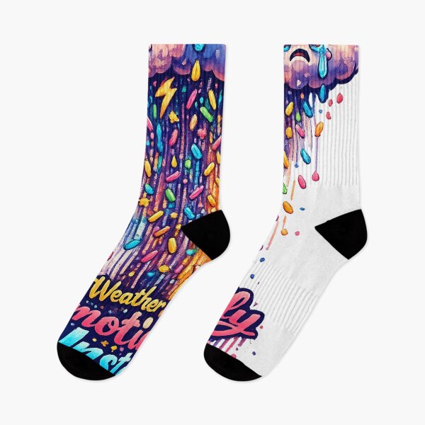 Item preview, Emotionally Unstable – Crying Clouds with Rainbow Sprinkles designed and sold by StrayaDesign.