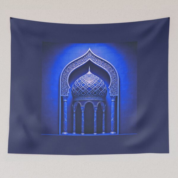 Item preview, Jewel Tone Islamic Dome: Modern 3D Architectural Neon Illustration (V.3) designed and sold by D-Islamic.