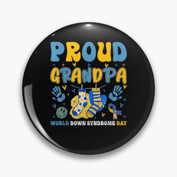 Item preview, Retro Proud Grandpa World Down Syndrome Day Grandfather Men designed and sold by MerchDeviant.
