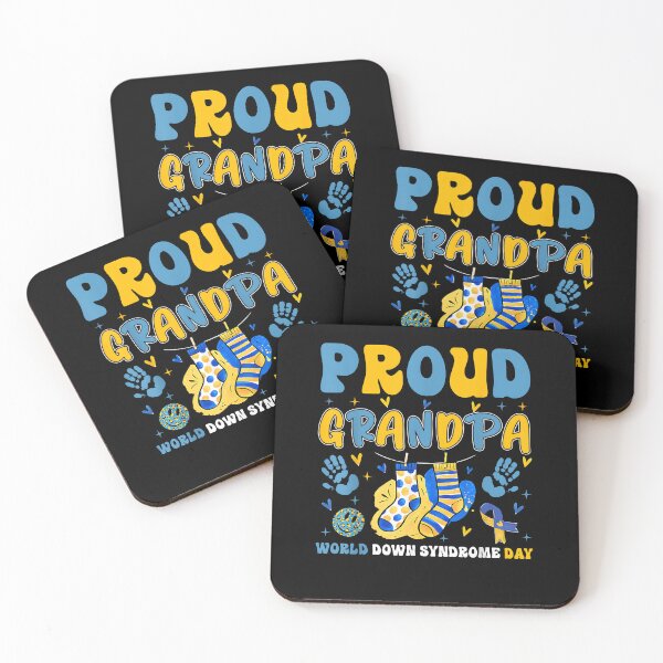 Item preview, Retro Proud Grandpa World Down Syndrome Day Grandfather Men designed and sold by MerchDeviant.