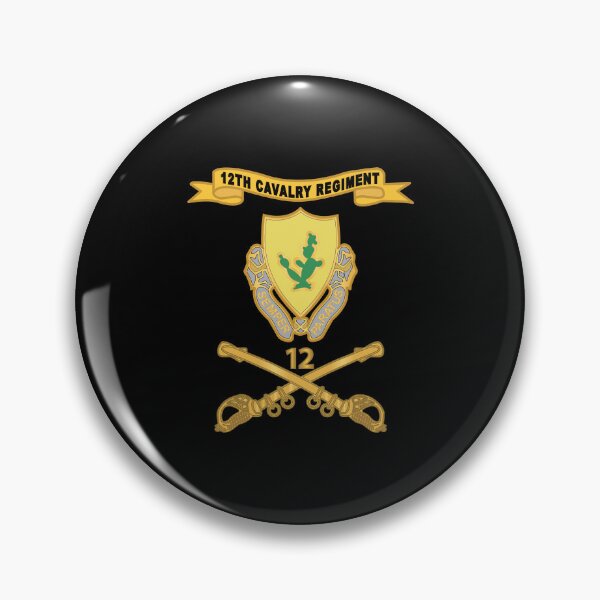 Item preview, Army  - 12th Cavalry Regiment - Ribbon w Number Br X 300 designed and sold by Military Insignia Products.