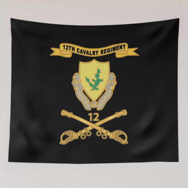 Item preview, Army  - 12th Cavalry Regiment - Ribbon w Number Br X 300 designed and sold by Military Insignia Products.