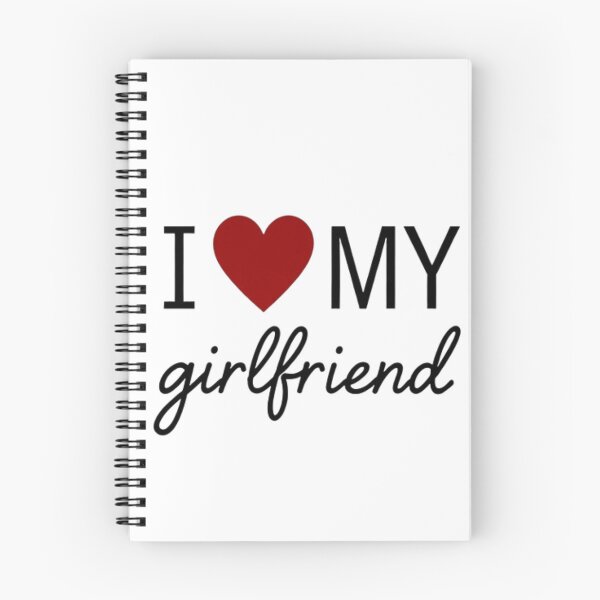 Item preview, I Love My Girlfriend Boyfriend Minimal Heart Design designed and sold by Amevvoo.