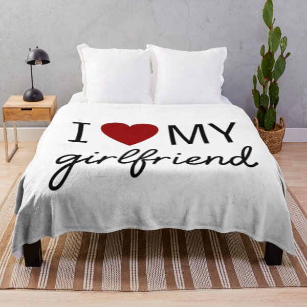 Item preview, I Love My Girlfriend Boyfriend Minimal Heart Design designed and sold by Amevvoo.