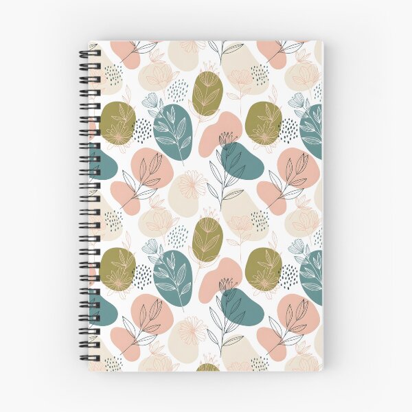 Item preview, Hand-Drawn Modern Folk Floral – Soft Olive, Pink & Cream designed and sold by VelloomStore.