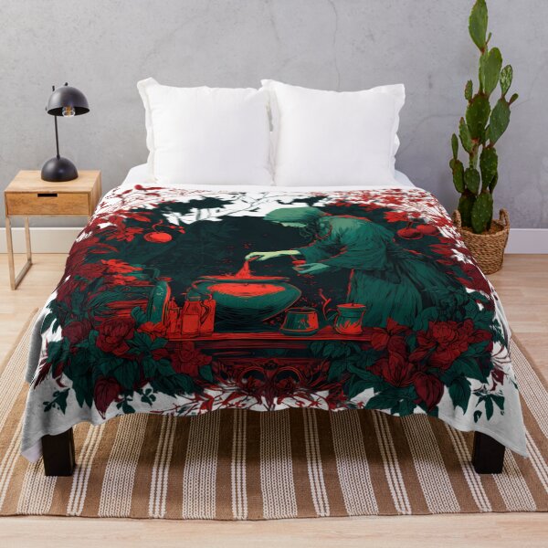 Item preview, Mysterious Witch Enchanting Floral Magic Potion Art Design designed and sold by ART ATTACK ZONE.